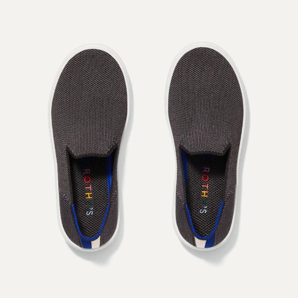 Rothy's The Kid's Sneaker In Steel Grey - Size 12